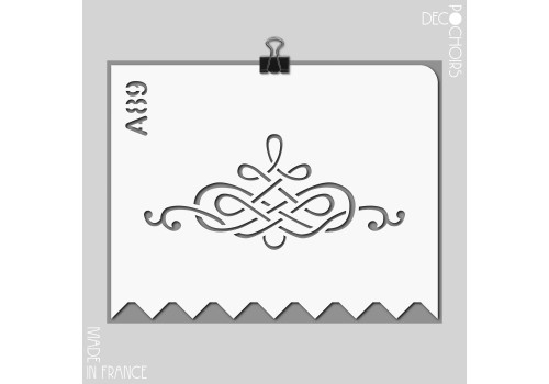 Pochoir pour la décoration. Référence : 