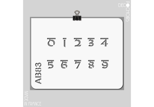 Pochoir pour la décoration. Référence : 