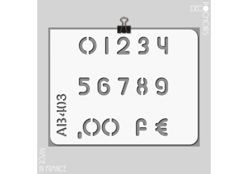 Pochoir pour la décoration. Référence : 