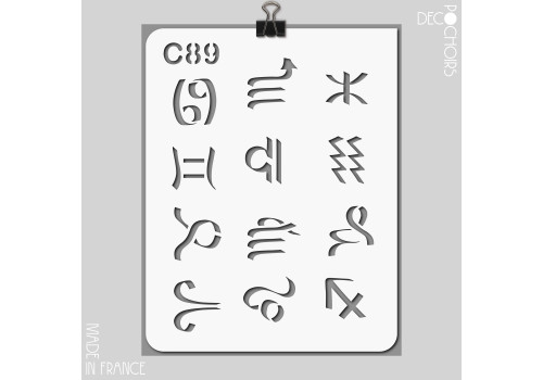 Pochoir pour la décoration. Référence : 