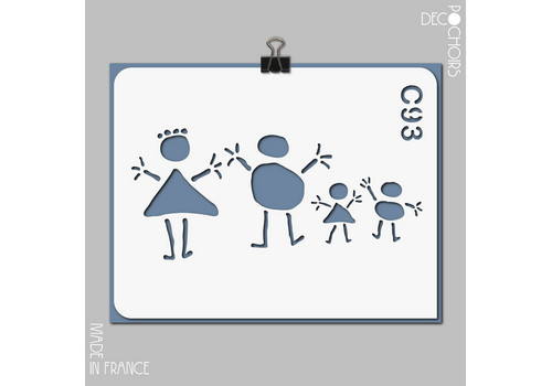 Pochoir pour la décoration. Référence : 