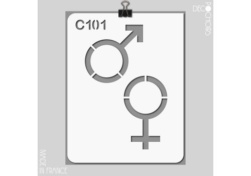 Pochoir pour la décoration. Référence : 