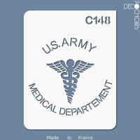 Pochoir US army médical,. En stock format(s) : M-L-XL..