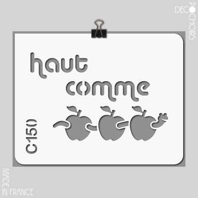 Pochoir pour la décoration. Référence : 