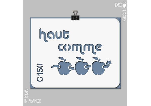 Pochoir pour la décoration. Référence : 