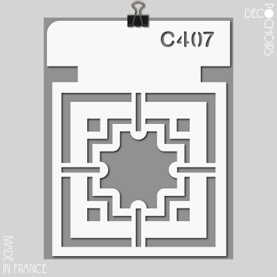 decopochoirs, vos pochoirs personnalisés. Pochoir pour la décoration. Référence :