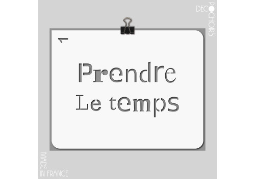 Pochoir pour la décoration. Référence : 