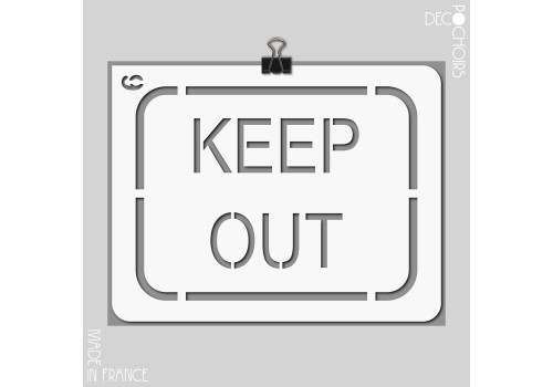 Pochoir pour la décoration. Référence : 