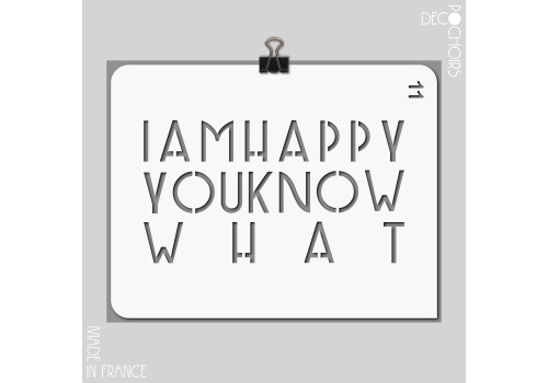 Pochoir pour la décoration. Référence : 