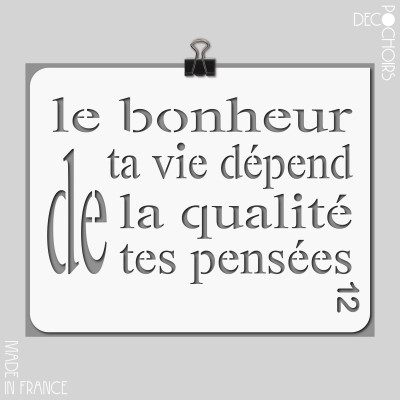 Pochoir pour la décoration. Référence : 