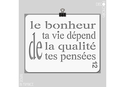 decopochoirs, vos pochoirs personnalisés. Pochoir pour la décoration. Référence :