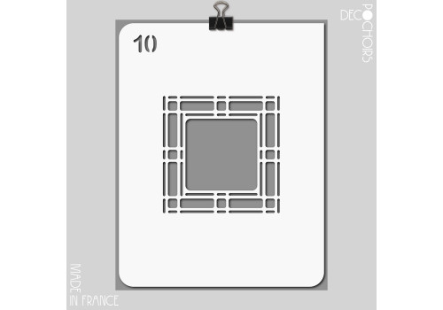 decopochoirs, vos pochoirs personnalisés. Pochoir pour la décoration. Référence :