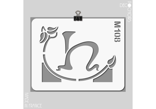 Pochoir pour la décoration. Référence : 