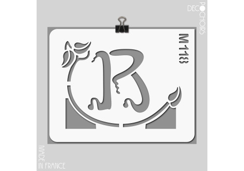 decopochoirs, vos pochoirs personnalisés. Pochoir pour la décoration. Référence :