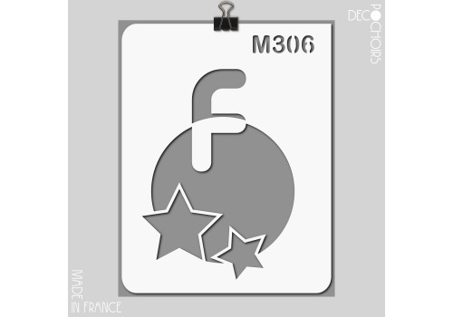 decopochoirs, vos pochoirs personnalisés. Pochoir pour la décoration. Référence :