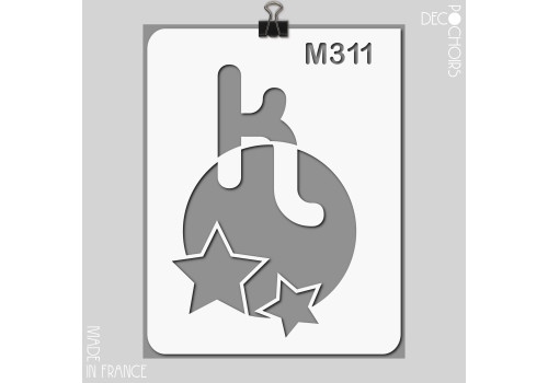 decopochoirs, vos pochoirs personnalisés. Pochoir pour la décoration. Référence :
