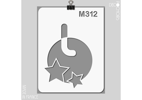 decopochoirs, vos pochoirs personnalisés. Pochoir pour la décoration. Référence :