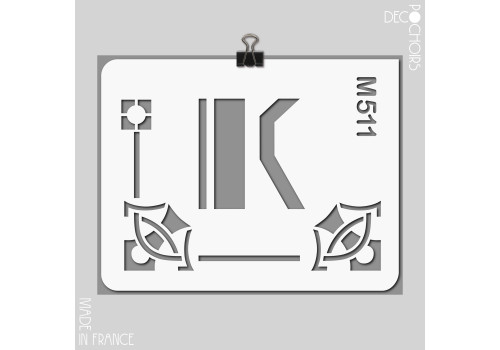 Pochoir pour la décoration. Référence : 