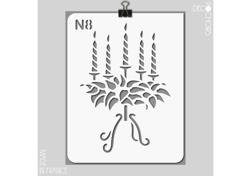 decopochoirs, vos pochoirs personnalisés. Pochoir pour la décoration. Référence :