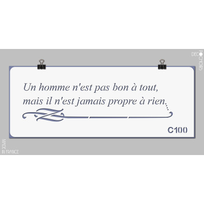 decopochoirs, vos pochoirs personnalisés. Pochoir pour la décoration. Référence :