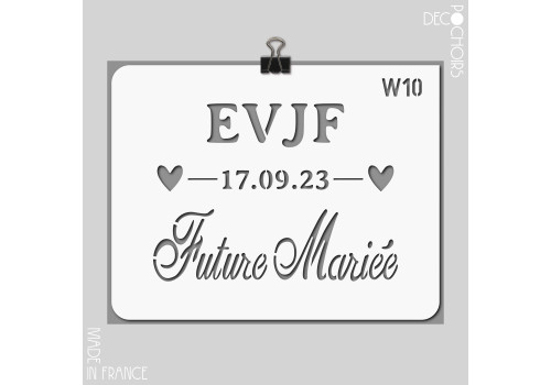 Pochoir pour la décoration. Référence : 