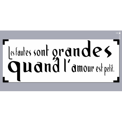Pochoir pour la décoration. Référence : 